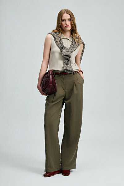 Lufian Γυναικείο παντελόνι Kate χακί