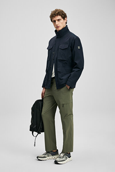 Lufian Ανδρικό παντελόνι beach jogger Regular Fit πράσινο