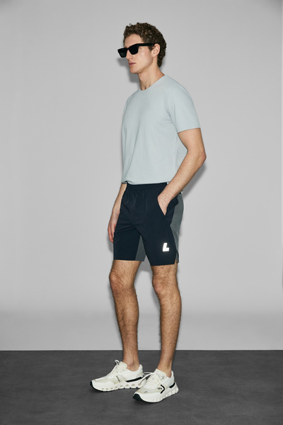 Lufian Ανδρικό αθλητικό σορτς Loom σε μπλε ναυτικό