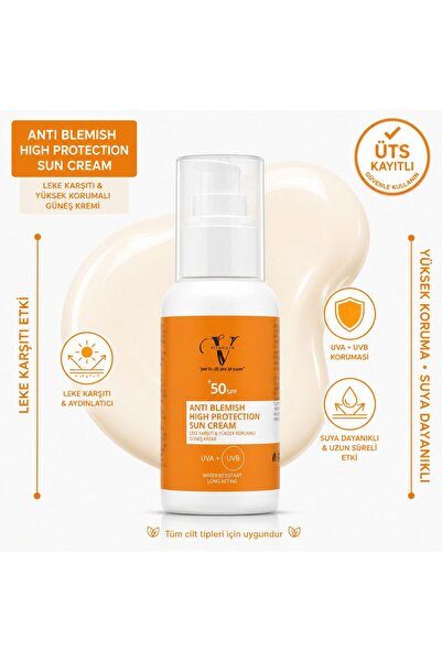 Vitanova كريم واقي من الشمس مضاد للعيوب بعامل حماية من الشمس 50+ UVA/UVB - لج...