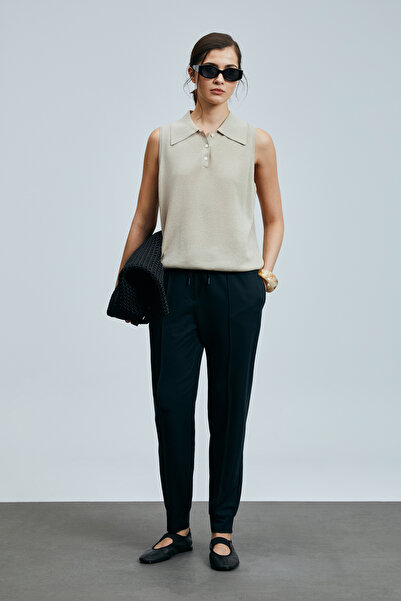 Lufian Γυναικείο παντελόνι Porto Navy Blue