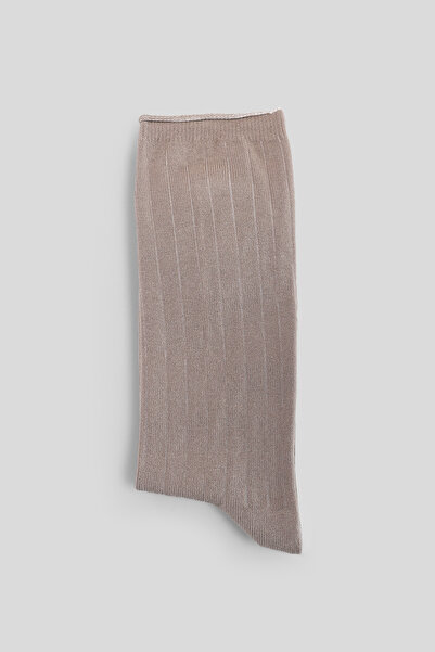 Lufian Γυναικείες κάλτσες Kord Σκούρο Μπεζ