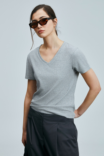 Lufian Γυναικείο T-Shirt Perses Γκρι