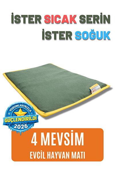 pawdaz Serin (60X40CM) - 4 Mevsim Kedi/ Köpek Matı, Sıcak Veya Soğuk Kullanıl...