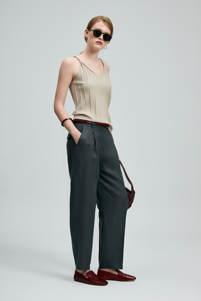 Lufian Γυναικείο παντελόνι Seam χακί