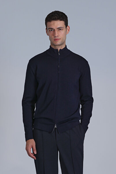 Lufian Navy Blue Force Men's Cardigan