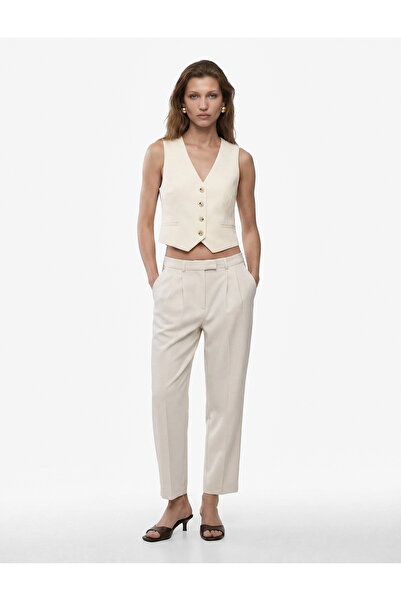 Koton Αμάνικο γιλέκο με κουμπιά από βισκόζη και λαιμόκοψη V