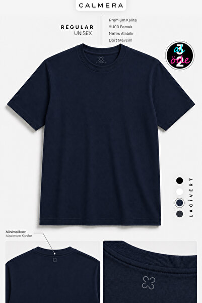 Calmera 100% Cotton Regular Fit T-Shirt |   Women's & Men's Unisex Crew Neck ...
