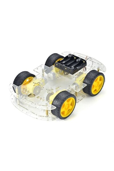 Genel Markalar 4wd Araç Şase Kiti Robot Araba Kiti