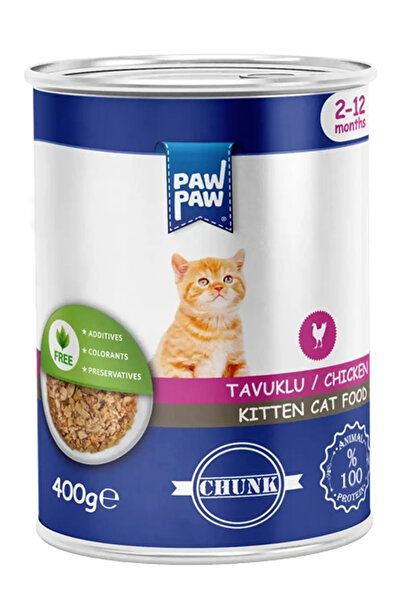 PawPaw Υγρή τροφή για νεαρές γάτες, με κομμάτια κοτόπουλου σε σάλτσα, 400 g, ...