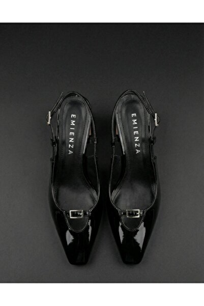EMIENZA Askilov First Class Vegan Patent Leather Pointed Toe Heeled Shoes