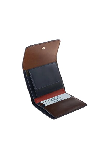 HELMBROOK Γυναικείο μεγάλο πορτοφόλι από γνήσιο δέρμα με κάλυμμα και φερμουάρ...