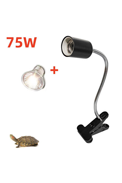 Choice3 طقم إضاءة للزواحف بقوة 75 واط مع قابس أوروبي وحامل مصباح قابل للتثبيت...