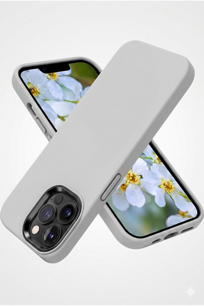 UNIQUE ME iPhone 13/14 Uyumlu Silikon Kılıf Gri