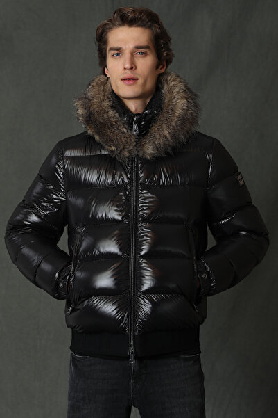 Lufian Jeam Goose Feather Men's Coat Black