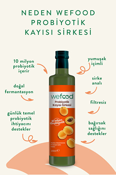 Wefood Probiyotik Kayısı Sirkesi 250 ml