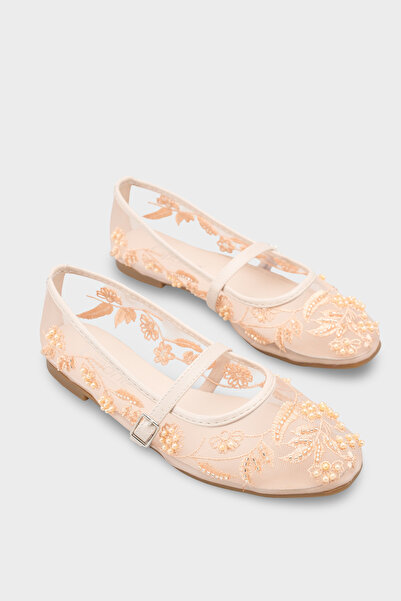 Capone Outfitters Ματίλντ Δαντέλα li Φιλέ Με κέντημα Γυναίκα Μπαλαρίνα