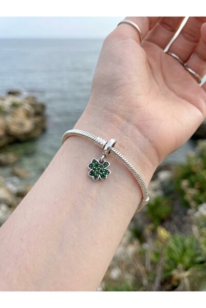 My Story Dört Yapraklı Yonca Mini Sallantılı Gümüş Charm