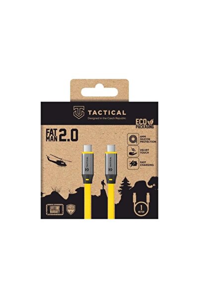 Tactical Cablu de Date Fat Man 2.0 Type-C/Type-C 1m, Galben
