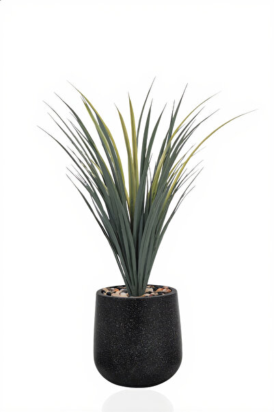 MARIA HOMES Artificial Grass Plant 70 cm with Pot – Small Indoor Decorative P...