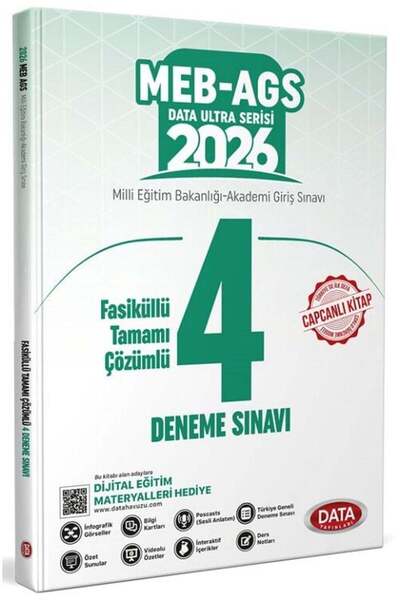Data Yayınları 2026 MEB AGS 4 Deneme Sınavı