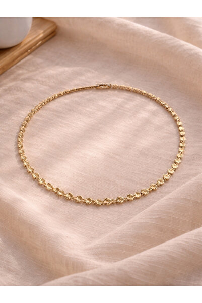 Retrobird Vintage Style Grace Choker Kolye Kadın Sarı Renkli