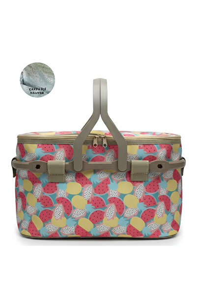 Kale Termos 25 Lt Piknik Sepeti ( 1072 PİCNİC BAG )