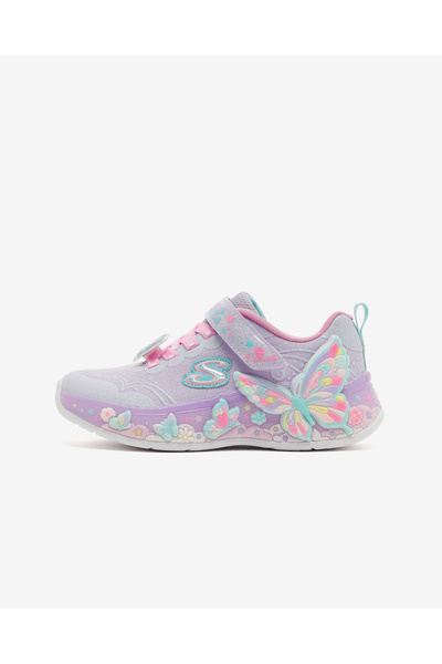 SKECHERS BUTTERFLY BLISS Büyük Kız Çocuk Mor Işıklı Spor Ayakkabı 303065L LVMT