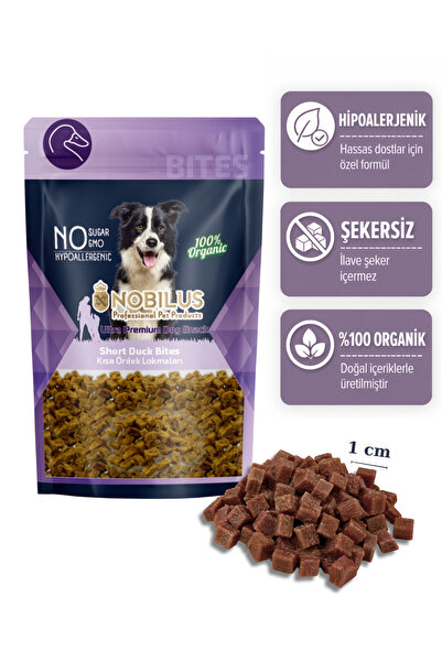 NOBİLUS Köpek Ödül Maması Ördekli Küpler 80 Gr