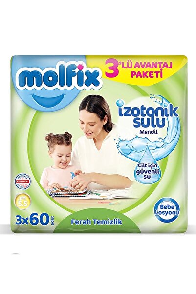 İlk El Grup İeg™ Yenidoğan İzotonik Sulu Doğal Pamuk Islak Havlu Mendil 3'lü ...