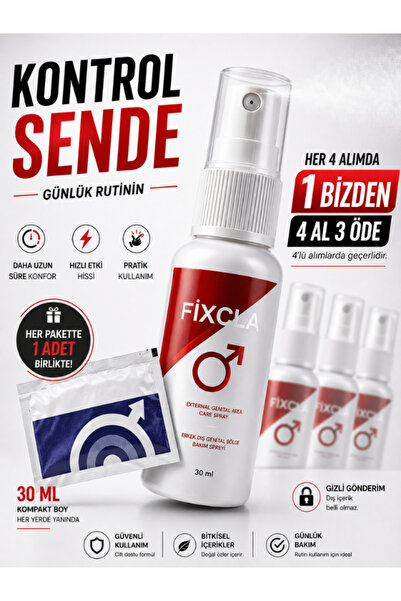 FixCla Red Edition 30 Ml Erkek Genital Bölge Uzun Deneyim Long Time Erkek Spr...