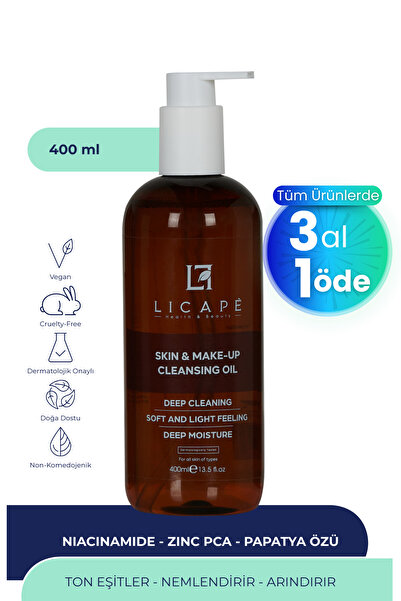Licape İki Aşamalı Cilt Ve Makyaj Temizleme Yağı 400 ml