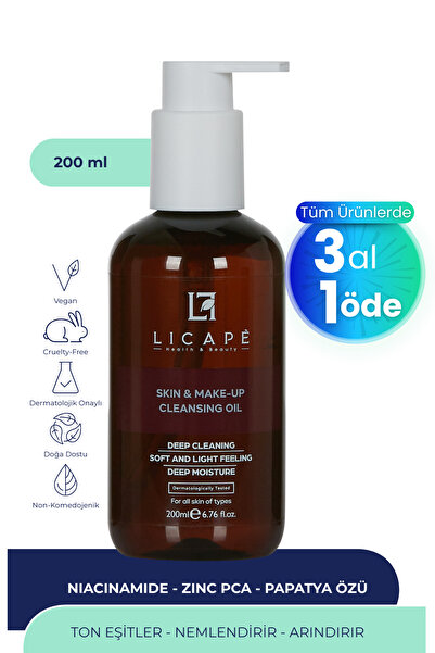 Licape İki Aşamalı Cilt Ve Makyaj Temizleme Yağı 200 ml