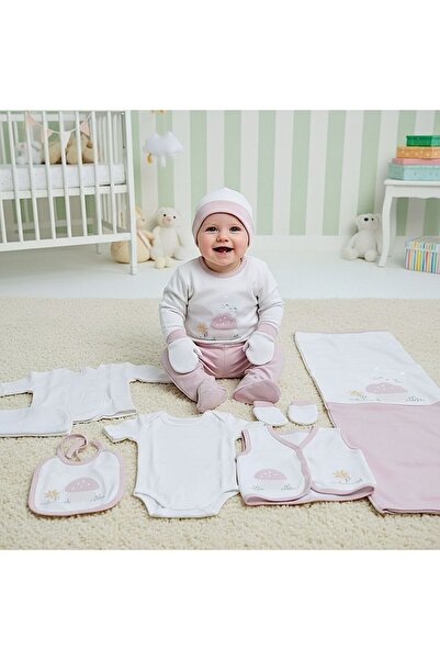 MİLAYS LİFE HOME COLLECTİON GAYE KIZ BEBEK ÇİÇEK NAKIŞLI 10 LU HASTANE ÇIKIŞ ...