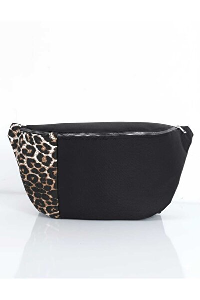 Nts Leopard Modern Stylish Daily Water-Repellent Μεγάλη Τσάντα Σώματος με Ρυθ...