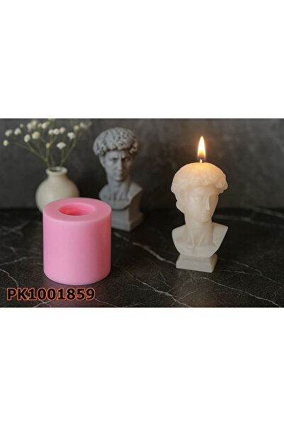 Poyrish PK1001859 - Silikon Kalıp Mum Kalıbı – David Bust