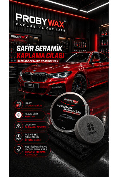 PROBYWAX EXCLUSIVE CAR CARE Safir Seramik Kaplama Cilası 100 Gr | Seramik Wax...