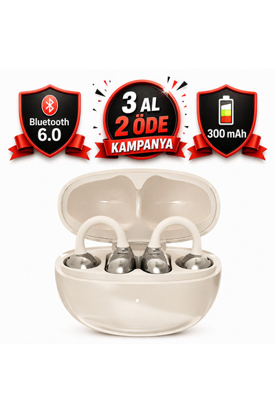 LEWUFOR Bluetooth 6.0 Klipsli Kablosuz Kulaklık -300Mah-ENC Gürültü Engelleme...