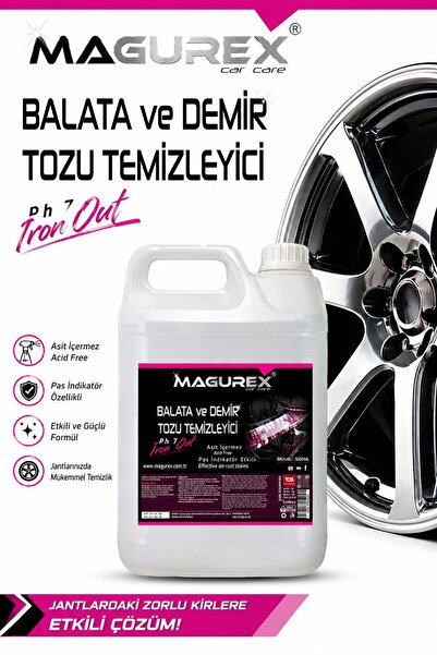 MAGUREX Balata ve Demir Tozu Temizleyici 5 L – Profesyonel Jant Temizleme Sol...
