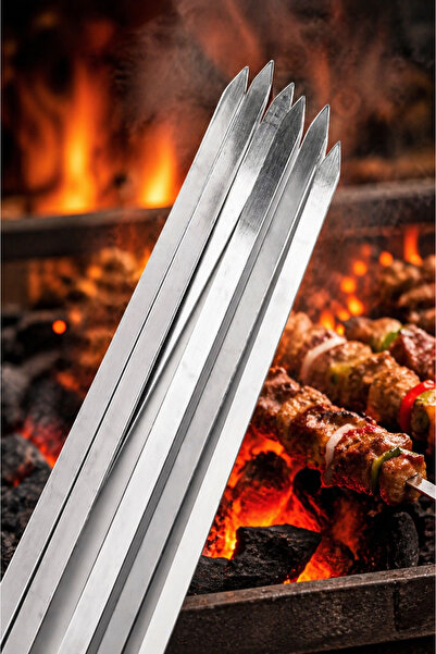 VENON 3 Adet || 1.70 Adana 50 Cm || Adana Kebap Şişi Adana Kıyma Yassı Şiş Me...