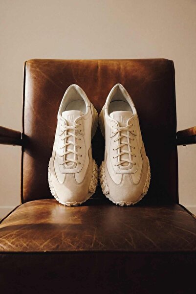 Valmenti Erkek Hakiki Deri Bej Sneakers & Spor Ayakkabı