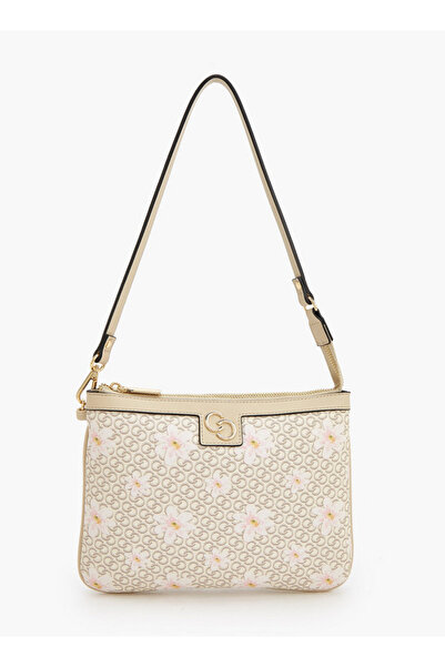 Celeste Monogram Print Shoulder Bag with Strap Handle