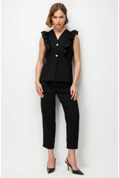 Ekol Single-Pile Narrow-Leg Trousers 1154