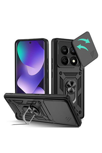 Microcase XM POCO M8 / Redmi Note 15 5G ile uyumlu QUBEC Serisi Kamera Kapakl...