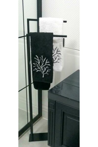 Modern 2 Kollu Havluluk, Şık ve Fonksiyonel Banyo Aksesuarı