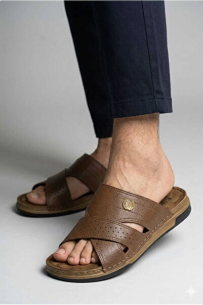 benitto kids Enova Τεχνητό δέρμα Kalkan Με αγκράφα Ανδρικές παντόφλες για το ...