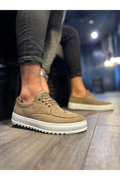 Zerenyus Velaro Premium Lace-Up Suede Men's Casual Sports Classic Shoes - Camel