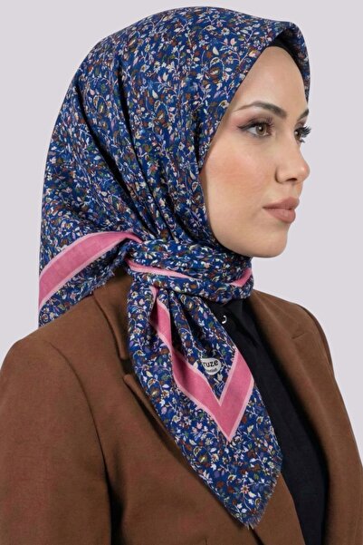 hadiora Floral Patterned Framed Flamingo Scarf 6511