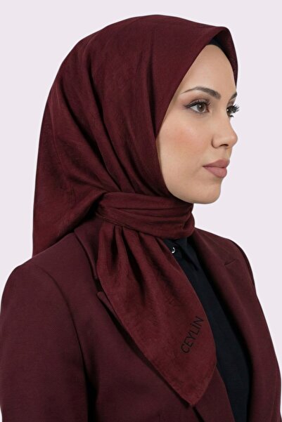 hadiora Kadın Bordo Mio Caz Eşarp