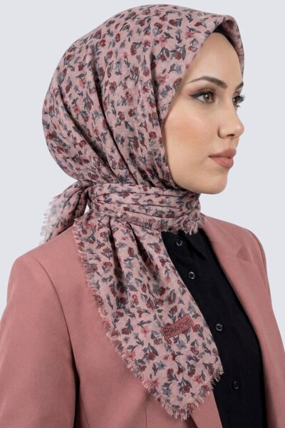 hadiora Çiçekli Flamlı Eşarp 6516